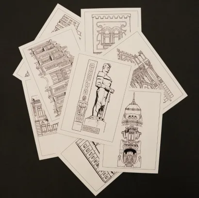 Листівка «Архітектура Харкова» (в асортименті, A6)