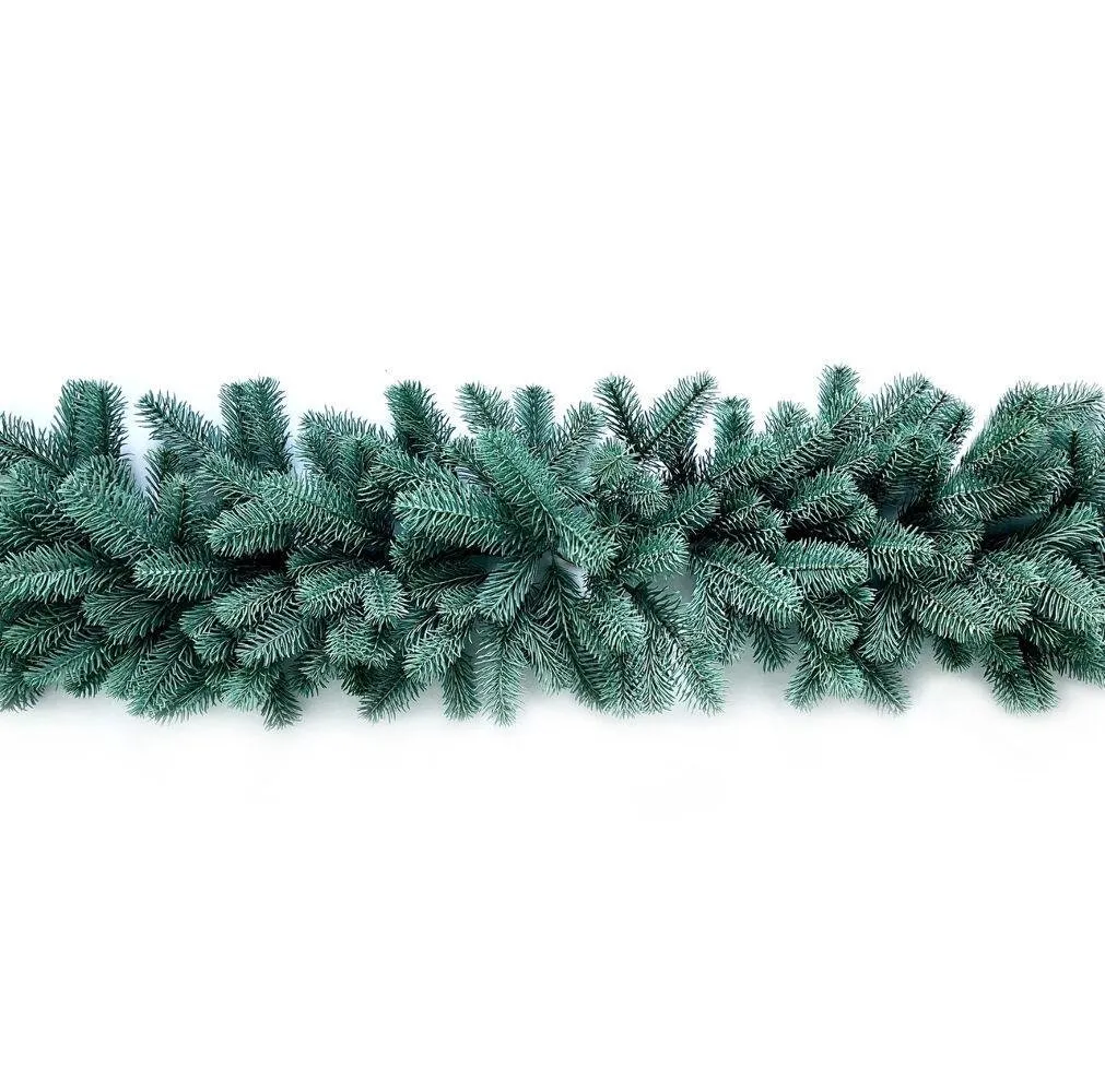 Гірлянда хвойна Premium лита 2,2 м блакитна