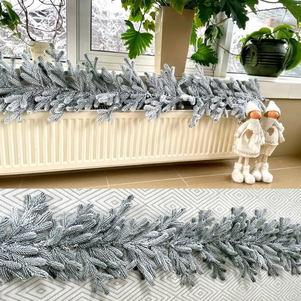 Гірлянда хвойна Traditional лита 2 м засніжена