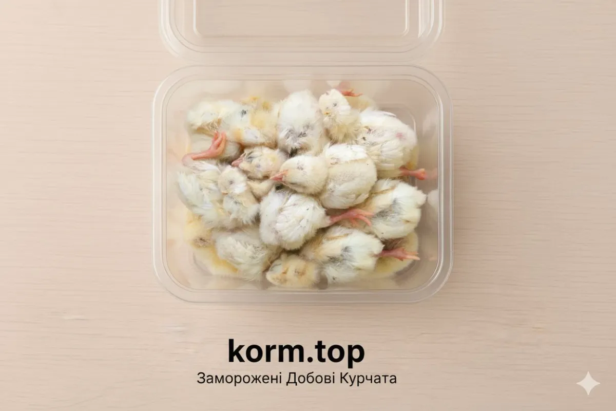 Добові заморожені кормові курчата