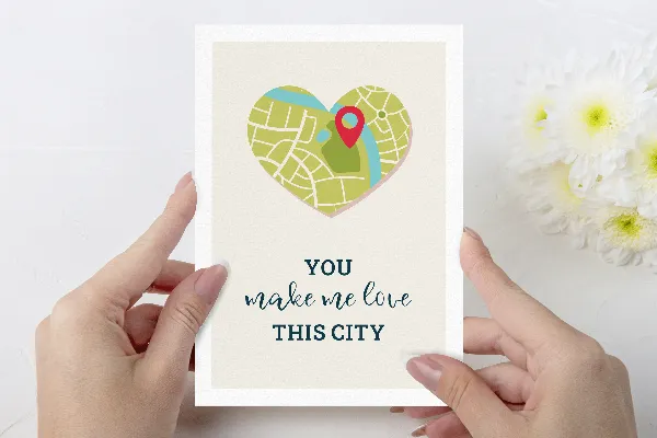 Листівка "You make me love this city"