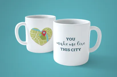 Чашка "You make me love"