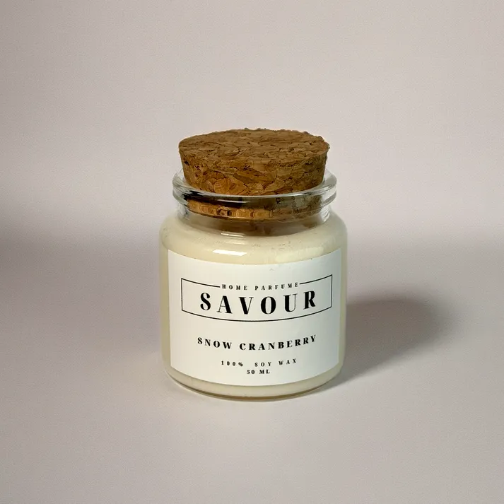Аромасвічка Savour Snow Cranberry в коробці-1