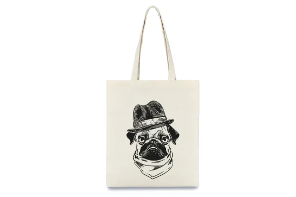 Экосумка Мопс в Шляпе