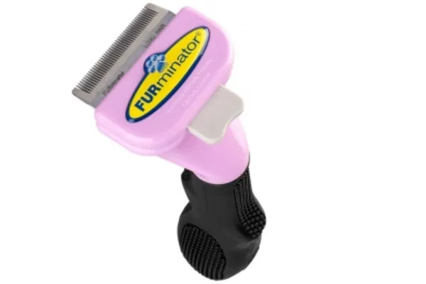 FURminator 66*5мм с кнопкой для котов с короткой шерстью фиолет. Китай 41563