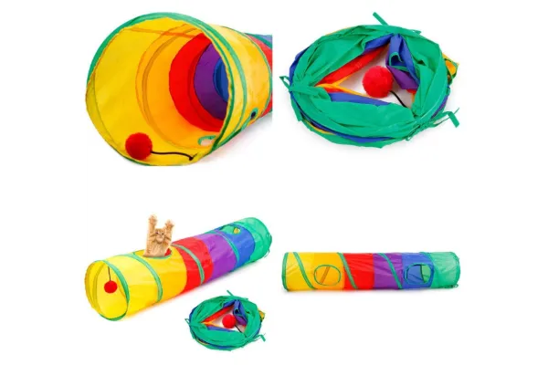 Тунель для котов Радуга 25*50