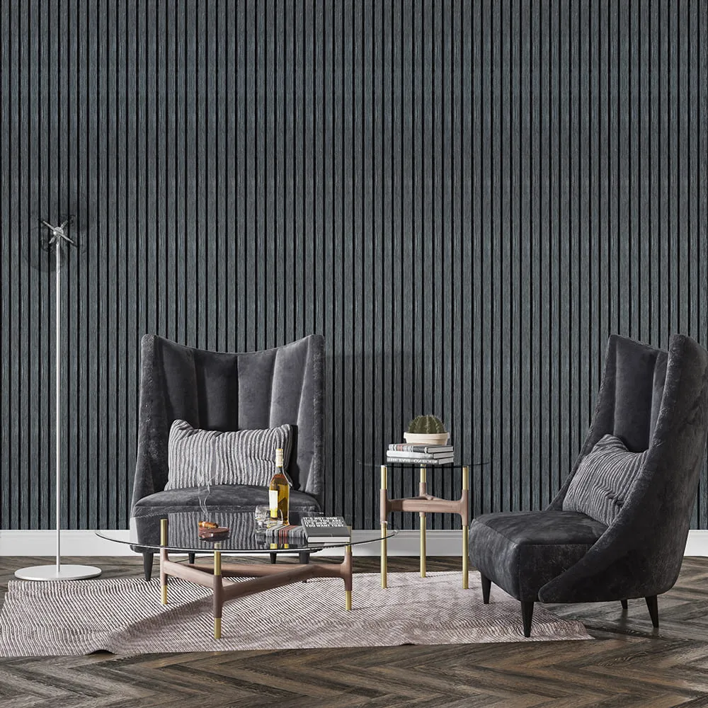 Рейка стінова декоративна темний графіт 2900х120х12мм-4