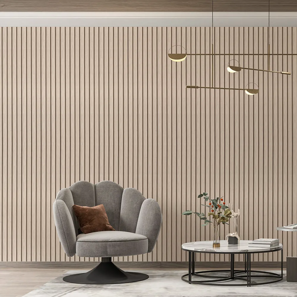 Рейка стінова декоративна світлий дуб 2900х120х12мм-4