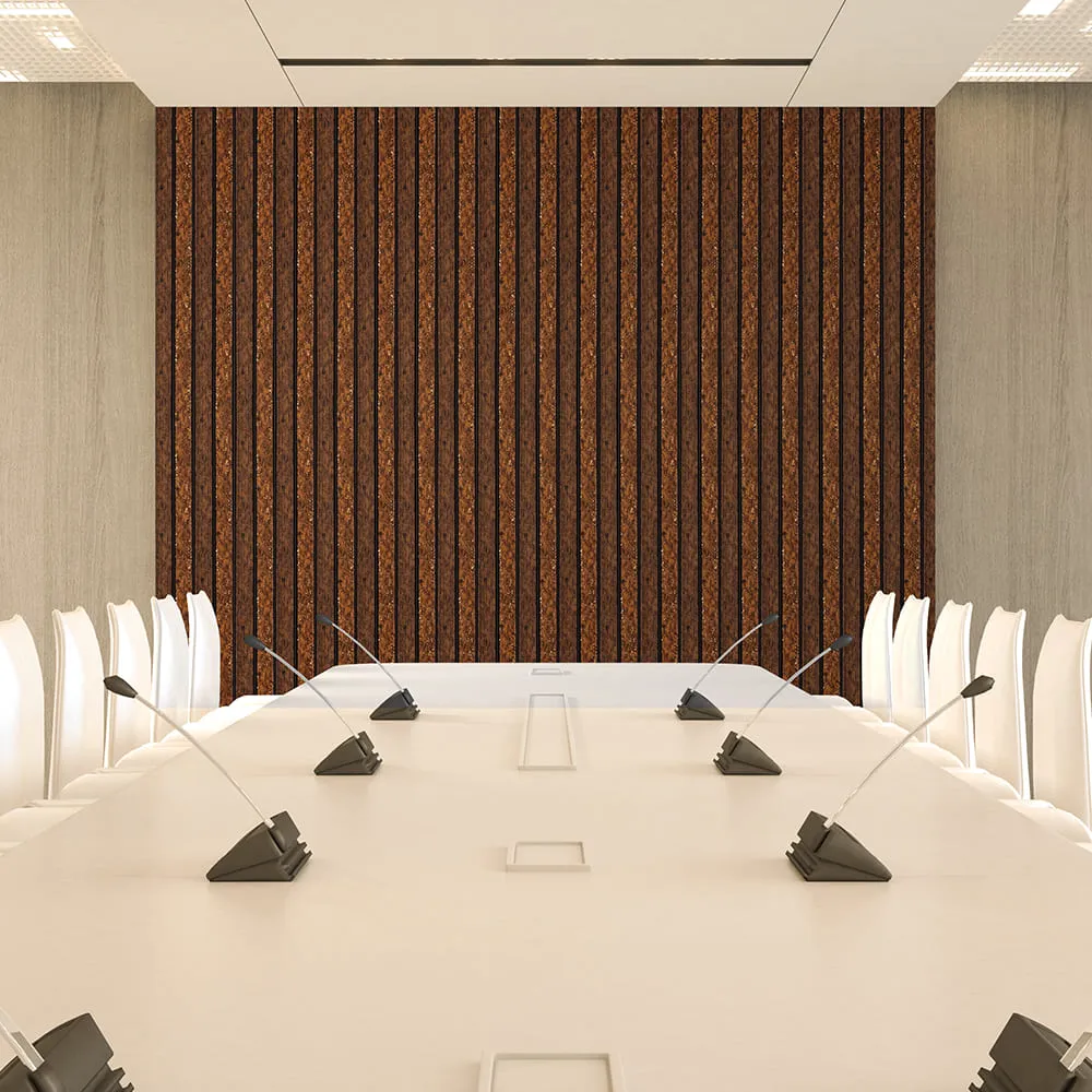 Рейка стінова декоративна мідно-коричнева із позолотою 2900х120х12мм-4