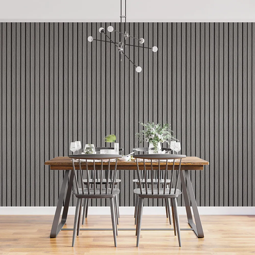 Рейка стінова декоративна світло-сірий дуб 2900х120х12мм-4