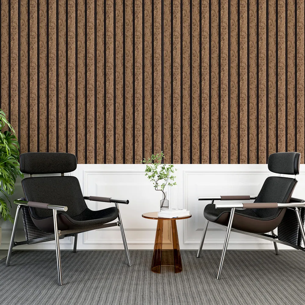 Рейка стінова декоративна шоколадний мармур 2900х120х12мм-4