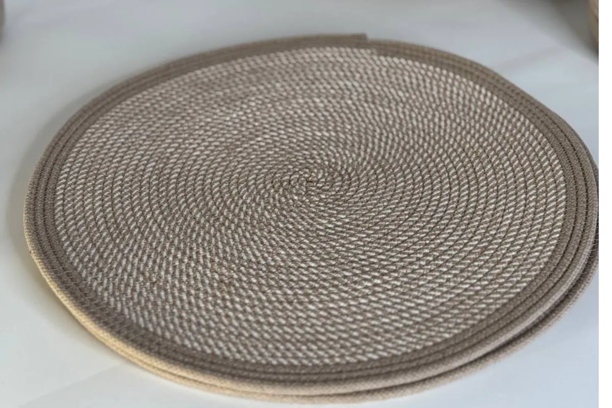 Серветка Спіральнаьна+2 смужки Бежевий