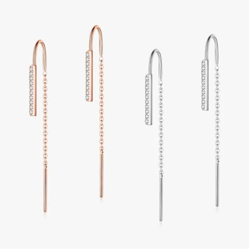 Довгі сережки - підвіски для жінок 925 проби (s101)