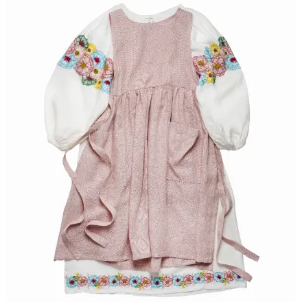 Унікальна вишита повністю вручну конопляна сорочка