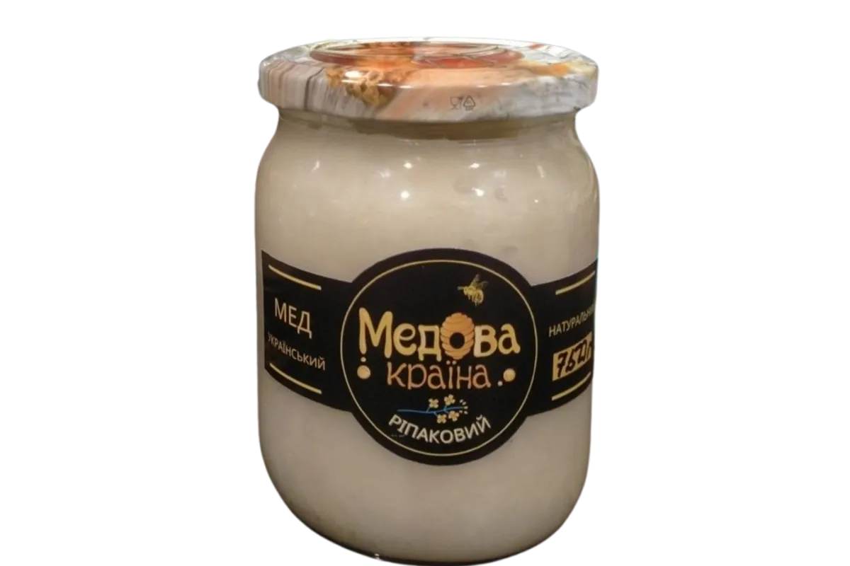 Мед ріпаковий  0,5 л