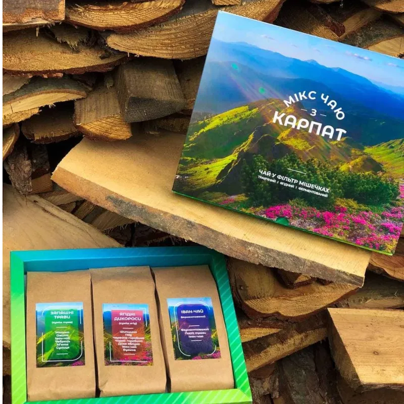 Мікс Чаю з Карпат , набір чаю в фільтр мішечках
