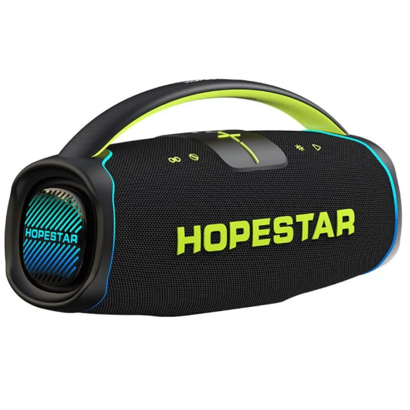 Портативна колонка Bluetooth HOPESTAR A65 Black з мікрофоном 300W FM RGB-підсвітка USB, AUX (53,0*22,0*28,0 см)