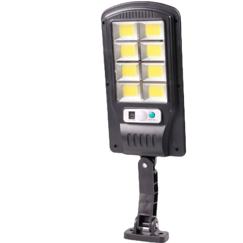 Вуличний ліхтар на сонячній батареї з пультом BK-128-8COB SOLAR Ліхтар на стовп з датчиком руху