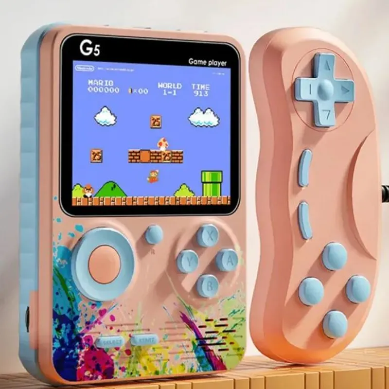 Портативна ігрова консоль G5S + джойстик, 500 вбудованих ігор Дитяча ігрова приставка до телевізора