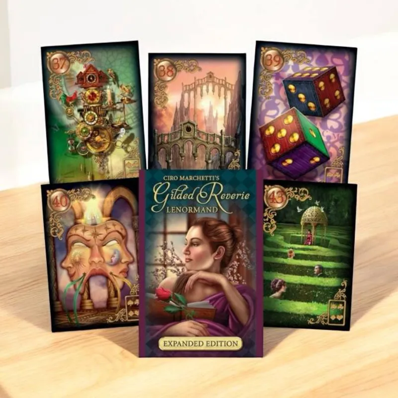 Карти Оракул - Золоті мрії Ленорман, Gilded Reverie Lenormand-0