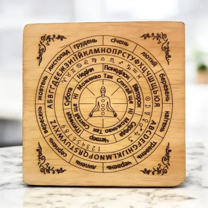 Класична таблиця для роботи з маятником українською мовою, маленька