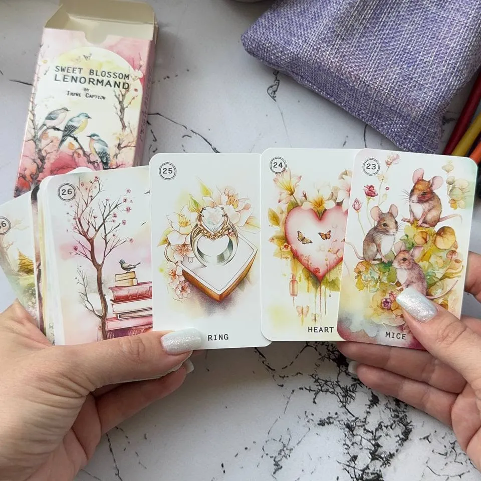 Карти Оракул Солодкий Квітковий Оракул Ленорман-3