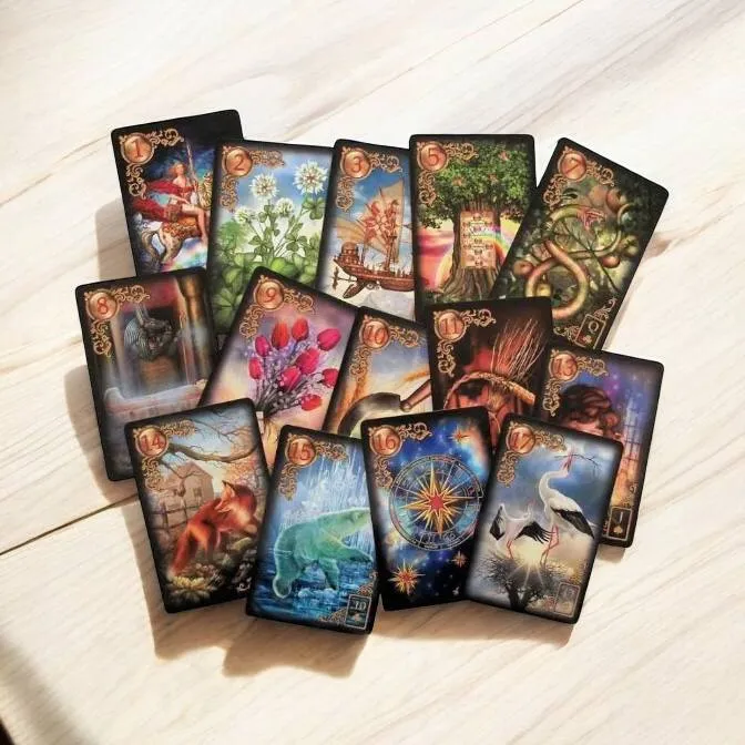 Карти Оракул - Золоті мрії Ленорман, Gilded Reverie Lenormand-2