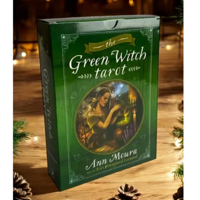 Подарунковий набір таро "Зеленої відьми", книга + карти
