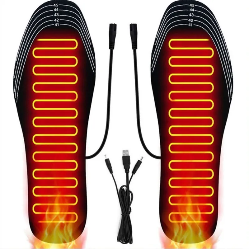 Устілки з підігрівом термоустілки зимові універсальні багаторазові електричні для взуття розмір 35-44 (28.5см)