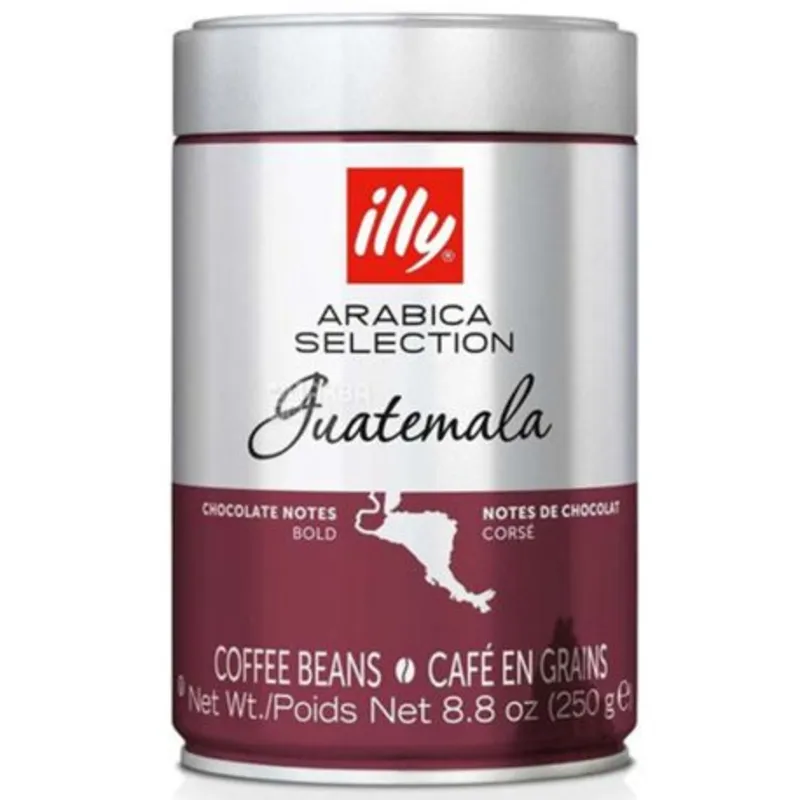 Кава в зернах ILLY Monoarabica Guatemala в металевій банці 250г-0