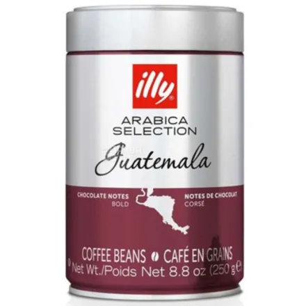 Кава в зернах ILLY Monoarabica Guatemala в металевій банці 250г