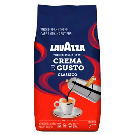 Кава в зернах LAVAZZA  Crema e Gusto Classico 1кг