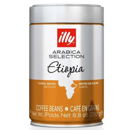Кава в зернах ILLY Monoarabica Ethiopia в металевій банці 250г