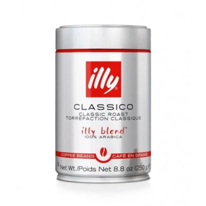 Кава в зернах ILLY Classico 100% Arabica  в металевій банці 250г-0