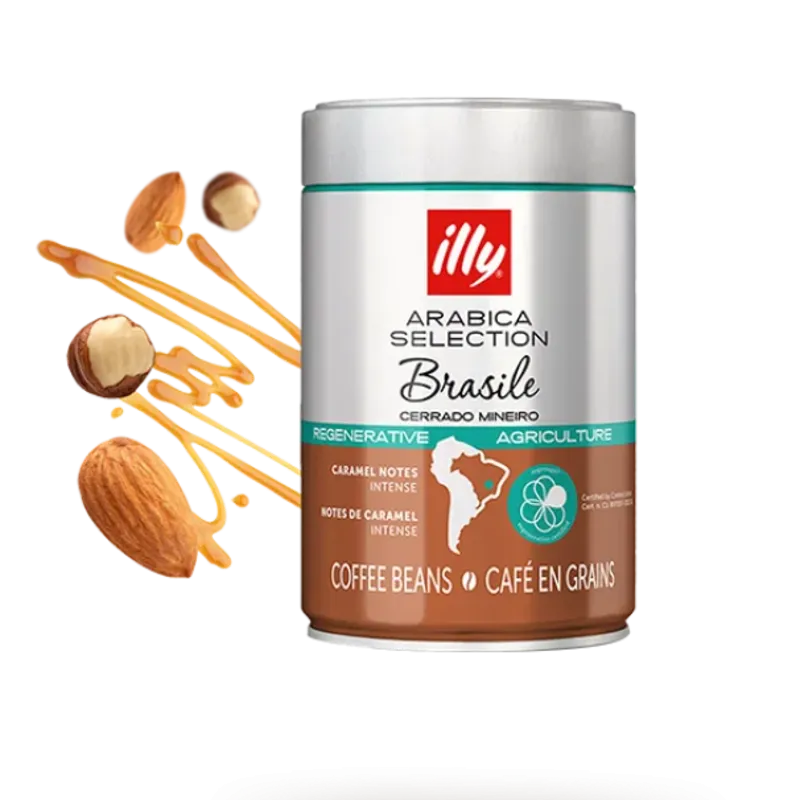 Кава в зернах ILLY Arabica Selection Brasile Cerrado Mineiro в металевій банці  250г-0