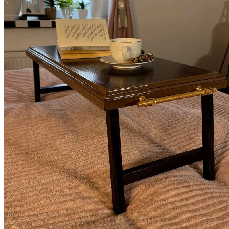 Столик-підніс з розкладними ніжками деревина MyDrillN-Workshop