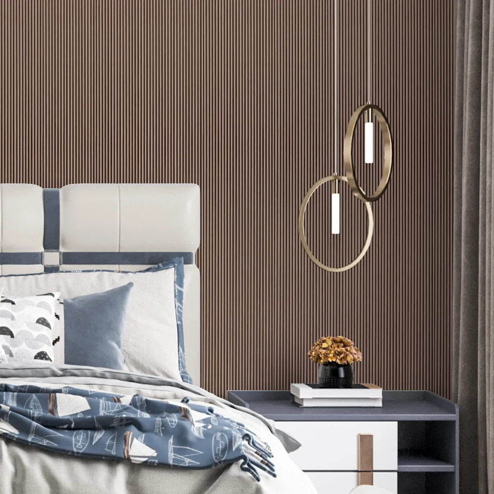 Рейка декоративна бамбук шоколадний 2900х110х10 мм-4