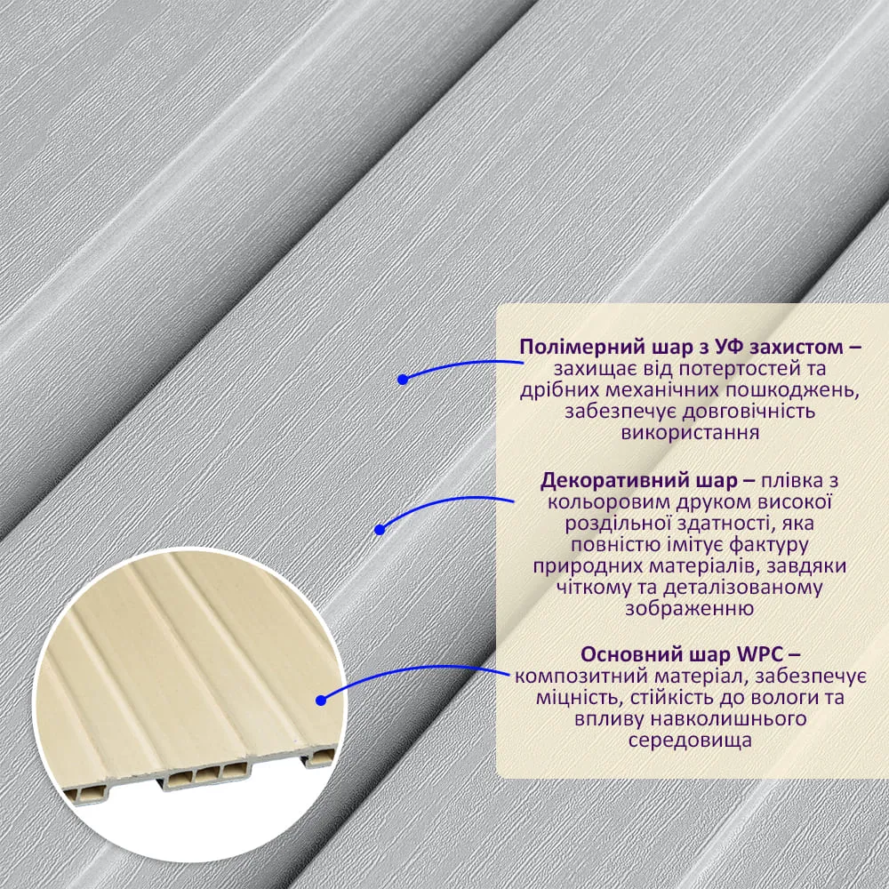Рейка декоративна арктичне дерево 2900х200х11мм-2