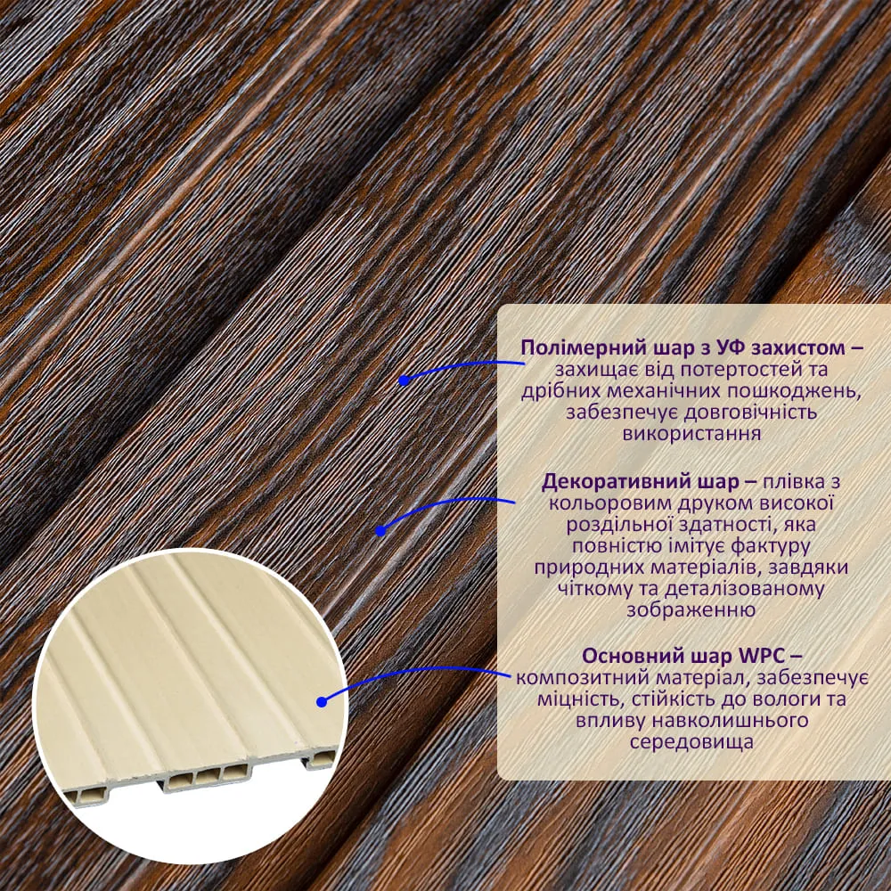 Рейка декоративна макорі 2900х200х11мм-2