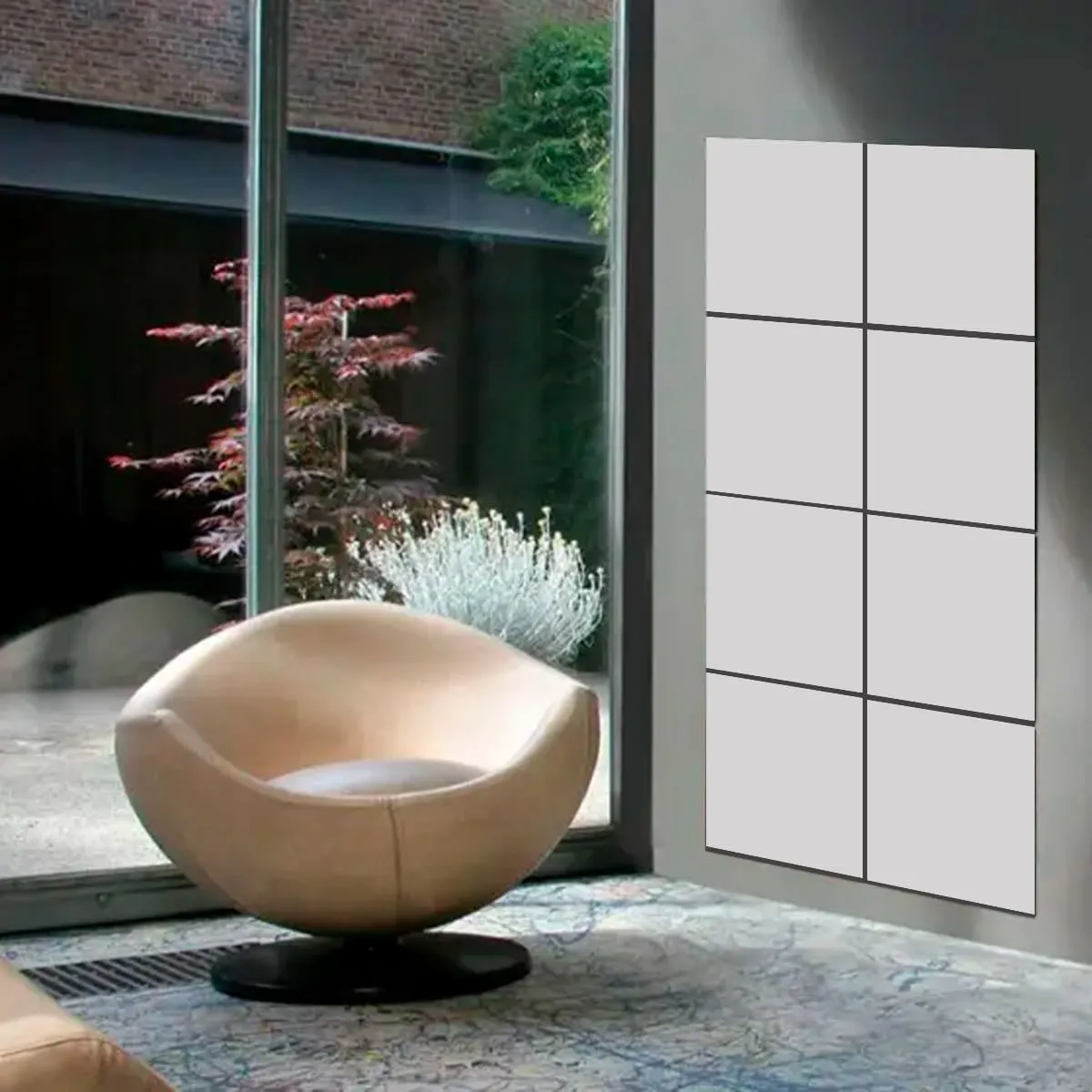 Дзеркальна наліпка самоклеюча XS 295х295х2мм-4