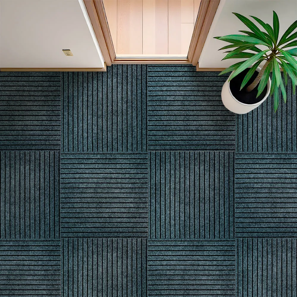 Килимова плитка самоклеюча антрацит 600х600х4,5мм-4