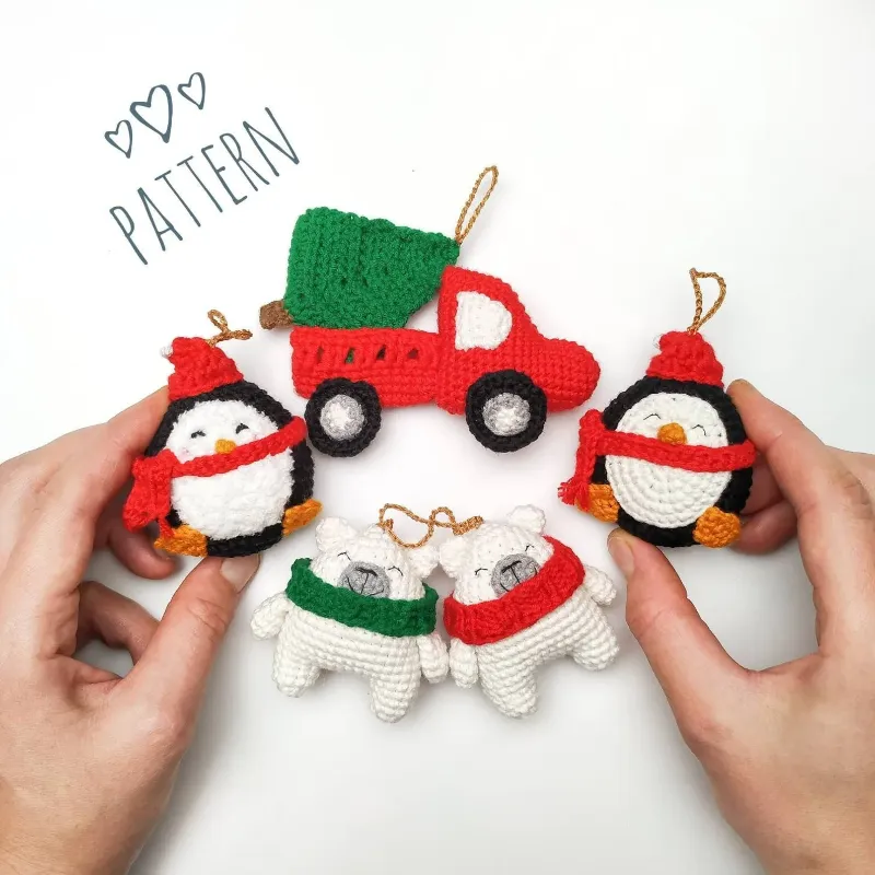 crochet christmas pattern set 2